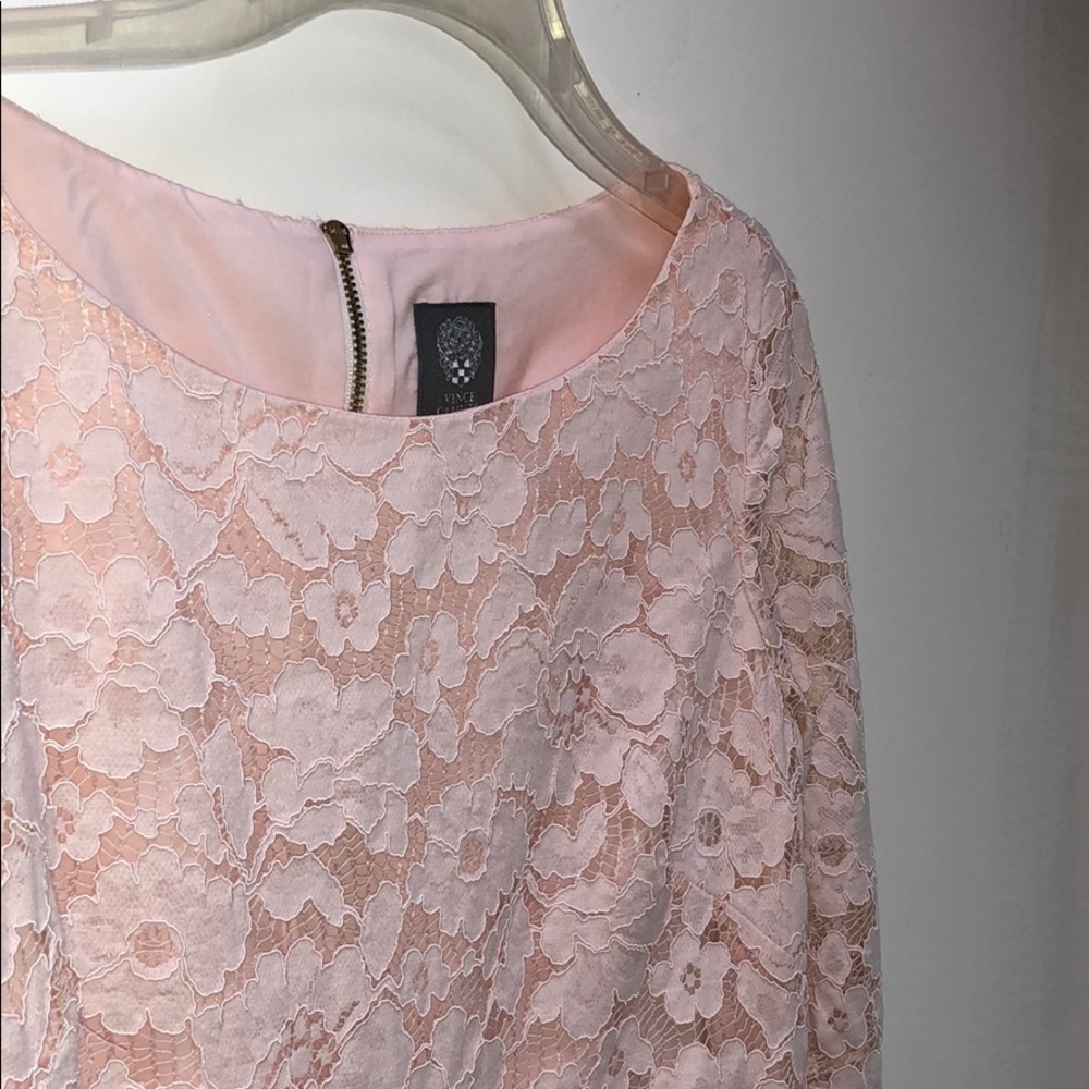 Vince Camuto Blush Lace Dress
